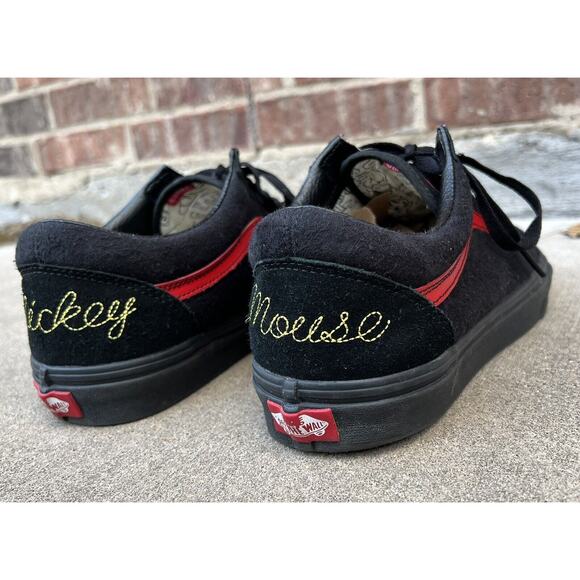 Vans Disney Mickey Mouse Low Top Skate Shoes Mens Size 11 / Womens 12.5 Blk Red main image 12
